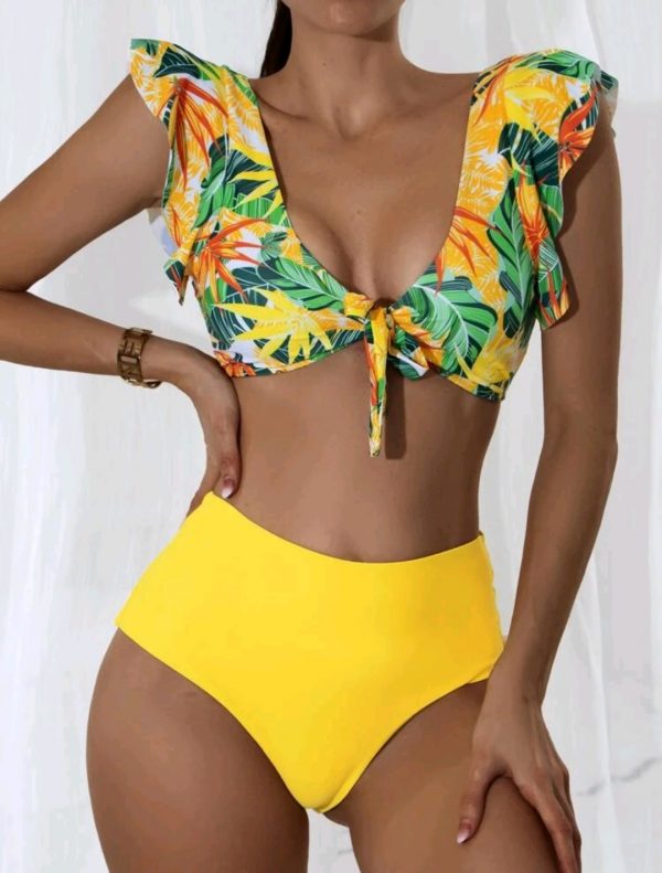 BIKINI AMARILLO ESTAMPADO