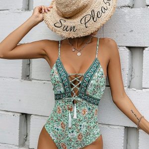 Traje de baño blue vintage